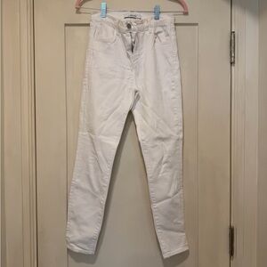 J Brand Women's High Rise White Jeans